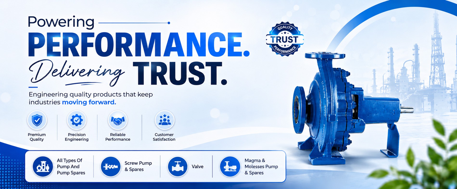 Gear Box Spares, Planetary Gear Box, Couplings, Oil Seals, Foundation Bolts, Bearing Pedestal, Spray Pond Pvc Nozzle, Dosing Pump Spare, Compressor Spares & Repairing, Polymer Runner,